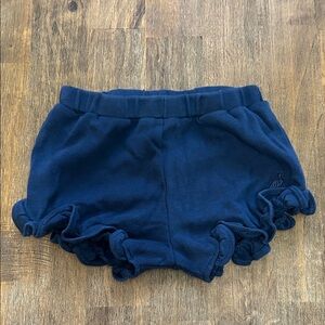 The Beaufort Bonnet Company Navy Ruffle Diaper Cover